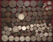 Russland
Lot-110 Stück Interessantes Lot von russischen, polnischen und wenigen baltischen Münzen der Tropfkopekenzeit bis zum 20. Jahrhundert. Darun...