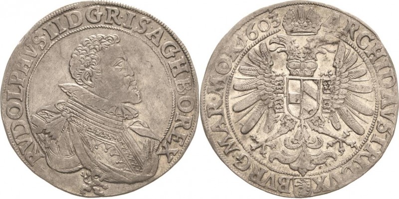 Habsburg
Rudolf II. 1576-1612 Taler 1603, Kuttenberg Voglhuber 101/III Dietiker...