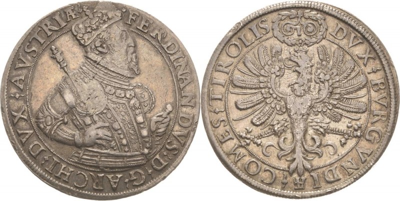 Habsburg
Ferdinand II. 1619-1637 Doppeltaler o.J. Hall Davenport 8109 M./T. 314...