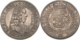 Habsburg
Erzherzog Ferdinand Carl 1632-1662 Taler 1654, Hall M./T. 513 Davenport 3367 Voglhuber 185/II Prachtvolles Exemplar. V