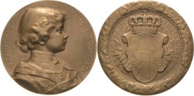 Kaiserreich Österreich
Karl. I. 1916-1918 Bronzemedaille 1917 (Kautsch) Otto von Habsburg als Thronfolger. Brustbild nach rechts / gekröntes Wappen. ...