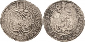 Sachsen, Haus Wettin, Groschenzeit
Kurfürst Friedrich II. von Sachsen, der Sanftmütige 1428-1464 Judenkopfgroschen o.J. (1444/1451), Freiberg Mehner ...