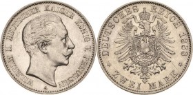 Preußen
Wilhelm II. 1888-1918 2 Mark 1888 A Jaeger 100 Revers kl. Kratzer, fast vorzüglich