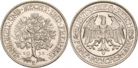 Gedenkausgaben
 5 Reichsmark 1932 E Eichbaum Jaeger 331 Kl. Randfehler, vorzüglich-Stempelglanz
