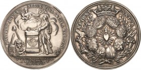 Aachen
 Silbermedaille 1748 (unsigniert, Holtzhey) Auf den Frieden zu Aachen zwischen Frankreich, Preußen, Österreich, England und den Niederlanden u...