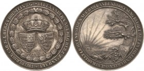 Anhalt-Bernburg
Alexander Carl 1834-1863 Silbermedaille 1834 (D. Lüders) Vermählung mit Friederike von Holstein-Sonderburg-Glücksburg. Fürstenhut übe...