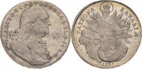 Bayern
Karl Theodor 1777-1799 Taler 1795, München Madonna Hahn 347 Beierlein - Davenport 1966 Sehr selten in dieser Erhaltung. Vorzüglich/Stempelglan...