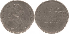 Bayern
Maximilian I. Joseph 1806-1825 Silbermedaille in 2-Francs-Größe 1806 (Tiolier) Besuch des Kronprinzen Ludwig in der Pariser Münzstätte. Brustb...