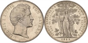 Bayern
Ludwig I. 1825-1848 Doppeltaler 1845, München Geburt des Erbprinzen Ludwig AKS 108 Jaeger 76 Kahnt 112 Davenport 593 Prachtvolles Exemplar vom...