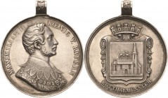 Bayern
Maximilian II. Joseph 1848-1864 Silbermedaille o.J. (C. Voigt) Bürgermeistermedaille der Stadt Rotthalmünster. Brustbild von Maximilian II. / ...