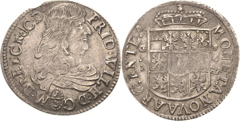 Brandenburg-Preußen
Friedrich Wilhelm, der große Kurfürst 1640-1688 1/3 Taler 1...