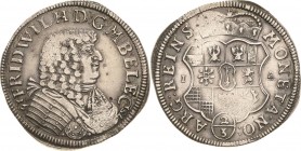 Brandenburg-Preußen
Friedrich Wilhelm, der große Kurfürst 1640-1688 2/3 Taler 1675, IA-Halberstadt v. Schrötter 344 Davenport 267 Neumann 11.61 d Lei...