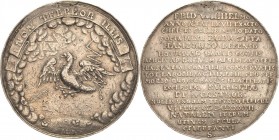 Brandenburg-Preußen
Friedrich Wilhelm, der große Kurfürst 1640-1688 Silbermedaille 1687 (J. B. Schultz) Auf seinen 67. Geburtstag. Der preußische Adl...