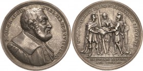 Brandenburg-Preußen
Friedrich Wilhelm I., der Soldatenkönig 1713-1740 Silbermedaille o.J. (1730) (P.P. Werner) 200 Jahrfeier der Übergabe der Augsbur...