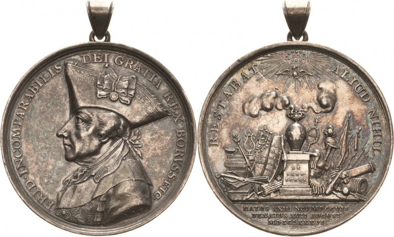 Brandenburg-Preußen
Friedrich II., der Große 1740-1786 Silbermedaille 1786 (J.G...