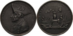 Brandenburg-Preußen
Friedrich II., der Große 1740-1786 Eisengussmedaille 1786 (J.G.Holtzhey) Auf seinen Tod Brustbild nach links mit Dreispitz und Or...