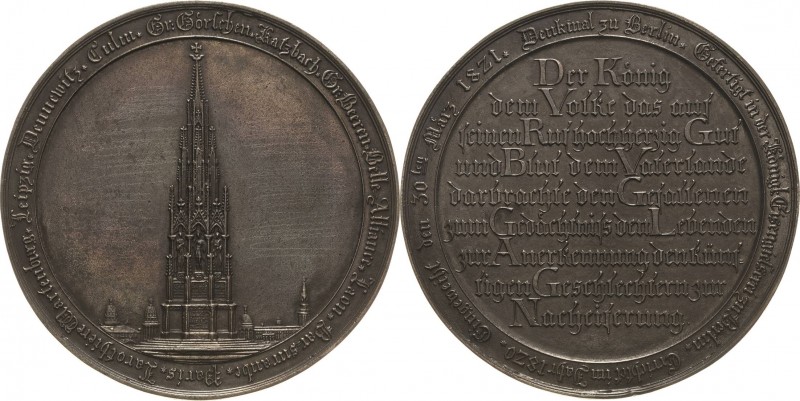 Brandenburg-Preußen
Friedrich Wilhelm III. 1797-1840 Eisengussmedaille 1821. Ei...