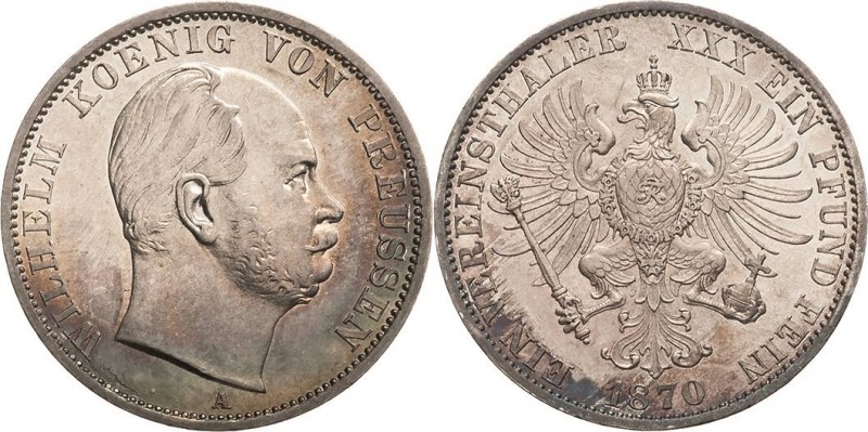 Brandenburg-Preußen
Wilhelm I. 1861-1888 Taler 1870, A-Berlin Olding 405 AKS 99...