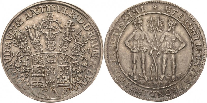 Braunschweig-Wolfenbüttel
Rudolf August und Anton Ulrich 1685-1704 Taler 1691, ...