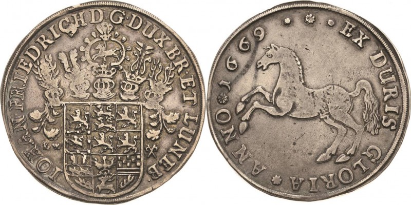 Braunschweig-Calenberg-Hannover
Johann Friedrich 1665-1679 Taler 1669, LW-Claus...