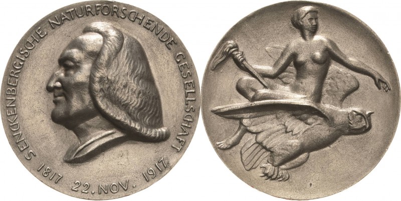 Frankfurt am Main
 Zinngussmedaille (vermutlich Probeguss) 1917 (Fritz Klimsch)...