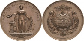 Heidelberg
 Bronzemedaille 1876 (C. Schnitzspahn) Preismedaille der Gewerblichen Ausstellung. Stehende Badenia hält Wappenschild und Eichenkranz / mi...