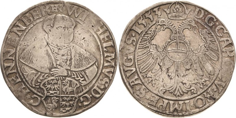 Henneberg, Grafschaft
Wilhelm V. von Henneberg-Schleusingen 1480-1559 Taler 155...