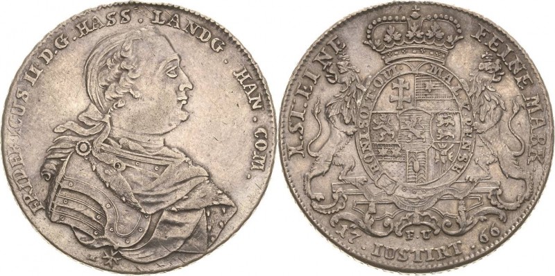 Hessen-Kassel
Friedrich II. 1760-1785 Taler 1766, FU-Kassel Schütz 150.1 Hoffme...