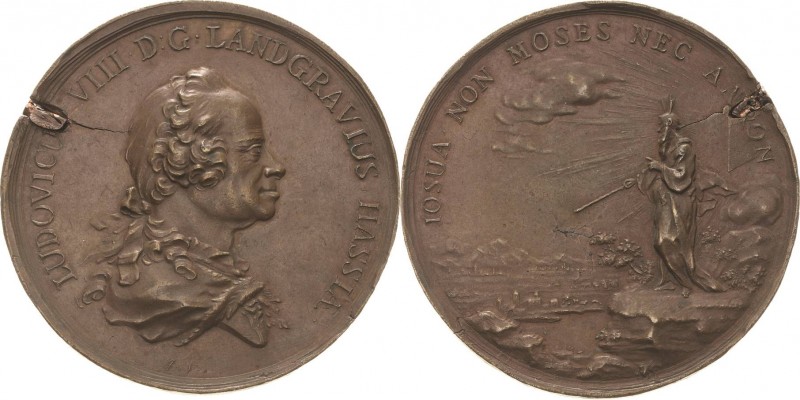 Hessen-Darmstadt
Ludwig III. 1848-1877 Bronzemedaille o.J. (A. Schäffer) Brustb...