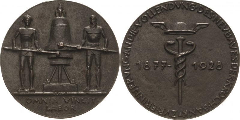 Leipzig
 Bronzegussmedaille 1928 (K. Roth) Zur Erinnerung an die Vollendung des...