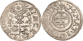 Lippe
Simon VII. 1613-1627 1/24 Taler 1614, Blomberg Slg. Weweler 221.2-3 Ihl/Schwede 75 A/f Min. Belagreste, fast Stempelglanz