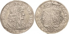 Magdeburg-Erzbistum
August von Sachsen-Weißenfels 1638-1680 2/3 Taler 1676, HHF-Halle Jahreszahl unter Brustbild v. Schrötter 839 Slg. Merseburger 23...