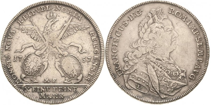 Nürnberg
 Taler 1757, MF-Nürnberg Im Armabschnitt L. Mit Titel und Porträt Fran...