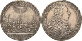 Nürnberg
 Taler 1765, SR-Nürnberg Stadtansicht. Mit Titel und Porträt Joseph II Kellner 342 Slg. Erlanger 756 Davenport 2493 Henkelspur, sehr schön+...