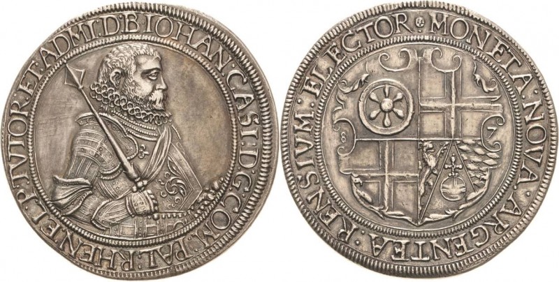 Pfalz-Kurlinie zu Simmern
Johann Kasimir 1576-1592 Taler 1587, Heidelberg Slg. ...