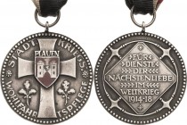 Plauen
 Silbermedaille 1918 (Lauer/AR) Auszeichnung für Verdienste der Nächstenliebe im Weltkrieg - gewidmet von der städtischen Kriegswohlfahrtspfle...