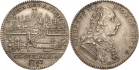 Regensburg-Stadt
 1/2 Taler 1782, GCB-Georg Christoph Busch Stadtansicht. Mit Titel und Porträt Joseph II. Beckenbauer 7206 Vorzüglich