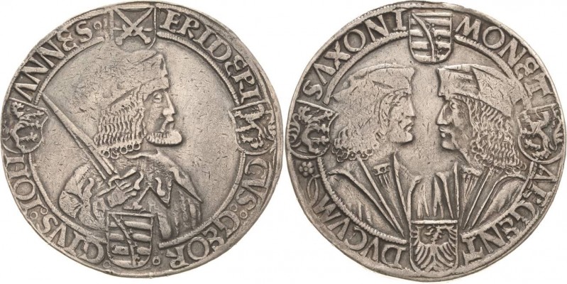 Sachsen-Kurlinie ab 1486 bis 1547 (Ernestiner)
Friedrich III., Georg und Johann...