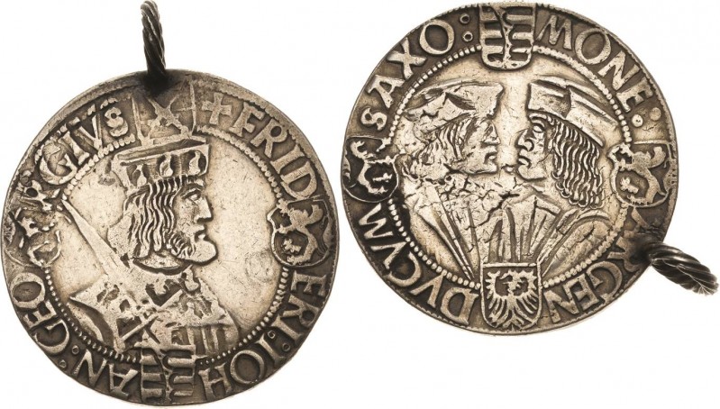 Sachsen-Kurlinie ab 1486 bis 1547 (Ernestiner)
Friedrich III., Johann und Georg...