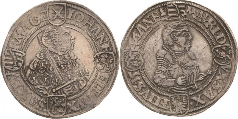 Sachsen-Kurlinie ab 1486 bis 1547 (Ernestiner)
Johann Friedrich und Moritz 1541...