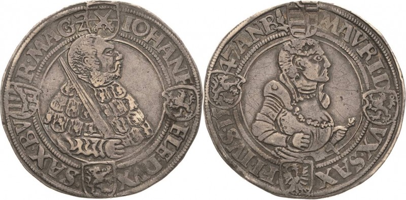 Sachsen-Kurlinie ab 1486 bis 1547 (Ernestiner)
Johann Friedrich und Moritz 1541...