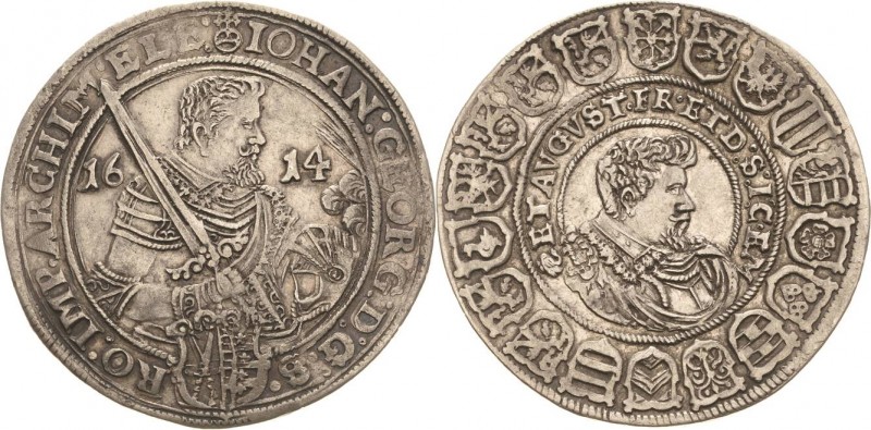 Sachsen-Kurlinie ab 1547 (Albertiner)
Johann Georg I. und August 1611-1615 Tale...