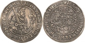 Sachsen-Kurlinie ab 1547 (Albertiner)
Johann Georg I. (1611-) 1615-1656 1/4 Taler 1616, Schwan-Dresden C/K 191 Kohl 164 Seltenes und prachtvolles Exe...