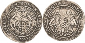 Sachsen-Kurlinie ab 1547 (Albertiner)
Johann Georg I. (1611-) 1615-1656 Kipper - 20 Groschen 1620, Schwan-Dresden Krug/Rahnenführer 86 Slg. Kernbach ...