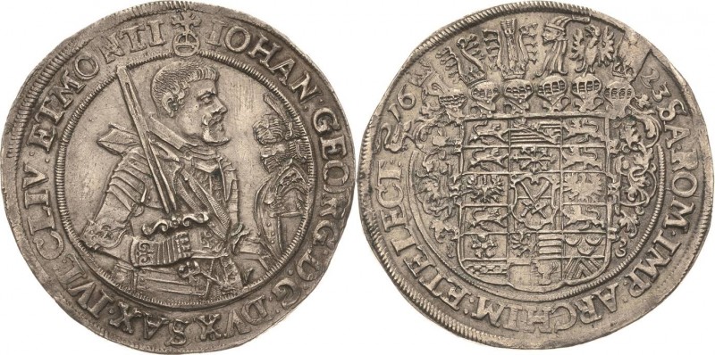 Sachsen-Kurlinie ab 1547 (Albertiner)
Johann Georg I. (1611-) 1615-1656 Taler 1...