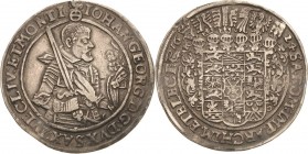 Sachsen-Kurlinie ab 1547 (Albertiner)
Johann Georg I. (1611-) 1615-1656 Taler 1624, Schwan-Dresden C/K 156 Schnee 818 Davenport 7601 Kl. Henkelspur, ...