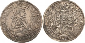 Sachsen-Kurlinie ab 1547 (Albertiner)
Johann Georg I. (1611-) 1615-1656 Taler 1625, HI-Dresden Mit flügelartiger Feldbinde C/K 158 a Schnee 845 Daven...