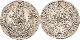 Sachsen-Kurlinie ab 1547 (Albertiner)
Johann Georg I. (1611-) 1615-1656 1/2 Taler 1627, HI-Dresden C/K 179 Kohl 157 Seltenes und attraktives Exemplar...