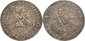 Sachsen-Kurlinie ab 1547 (Albertiner)
Johann Georg I. (1611-) 1615-1656 1/2 Taler 1630, Zainhaken-Dresden 100 Jahre Augsburger Konfession. Schwertspi...