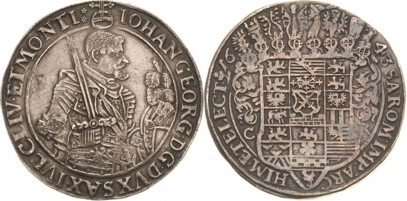 Sachsen-Kurlinie ab 1547 (Albertiner)
Johann Georg I. (1611-) 1615-1656 Taler 1...